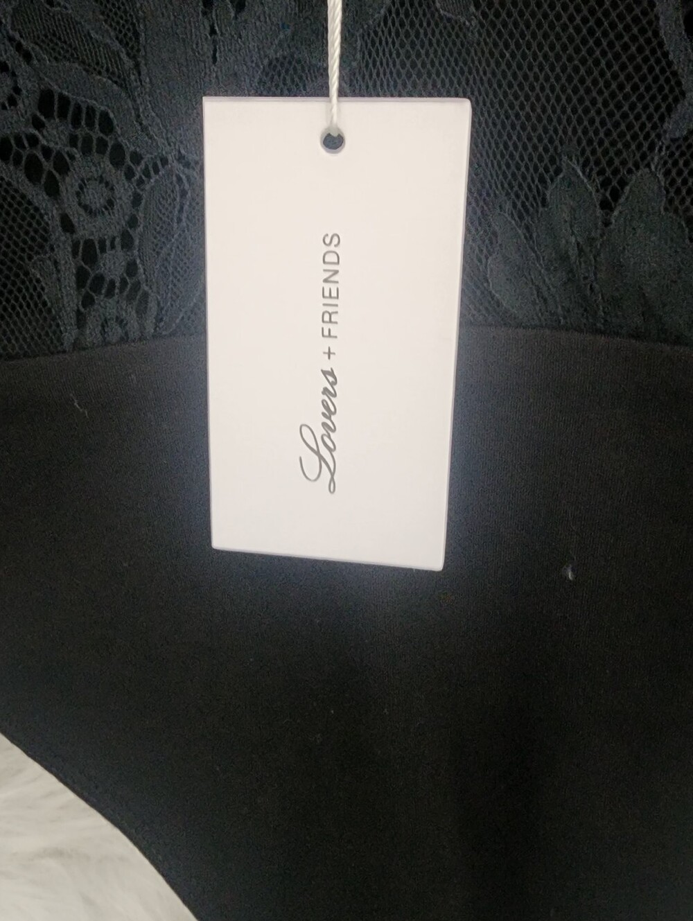 LOVERS + FRIENDS DEXTER Black Lace BODYSUIT Size Small NEW - Picture 9 of 12
